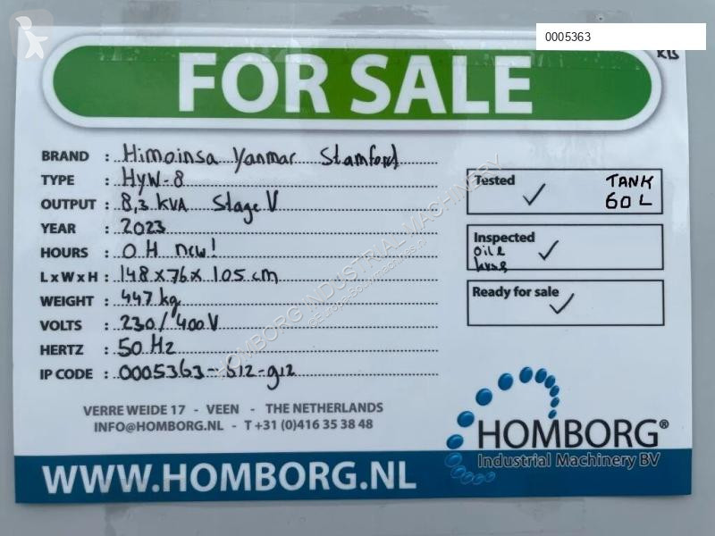 Materiaal voor de bouw Himoinsa Yanmar Stamford...