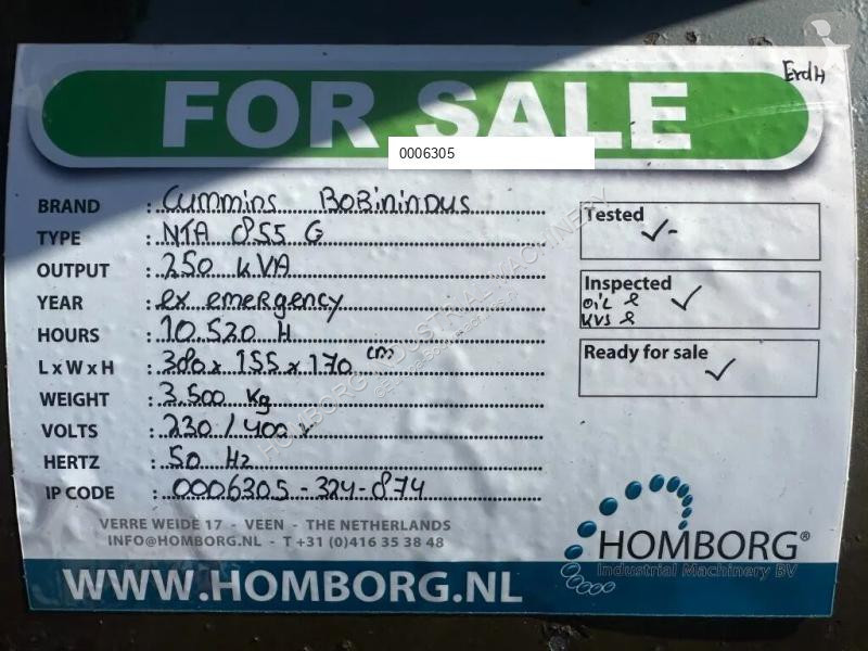 Materiaal voor de bouw Cummins NTA 855 G...