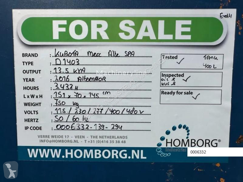 Materiaal voor de bouw Denyo Kubota Mecc Alte...