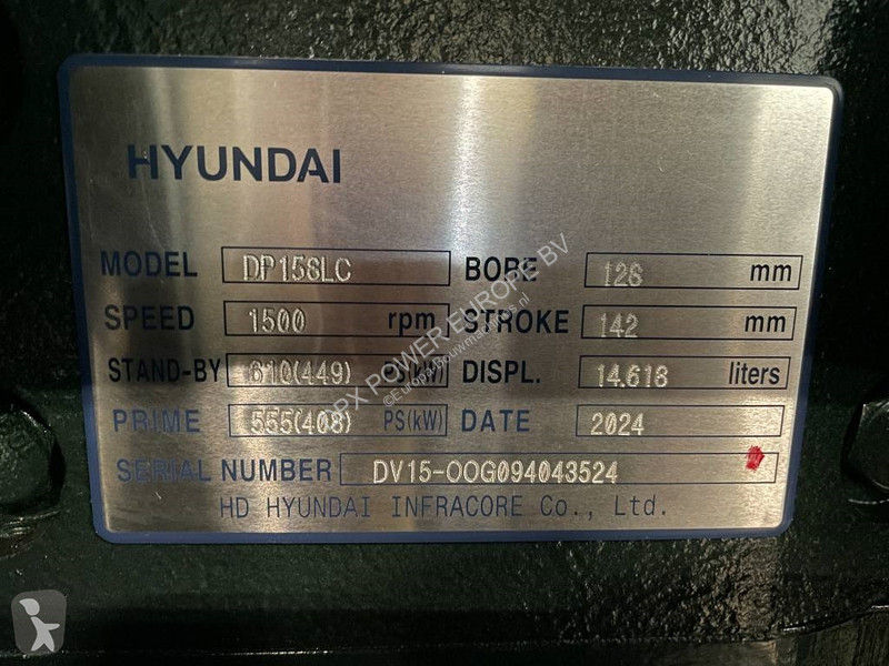 Stavebný stroj Hyundai DP158LC - 510 kVA...