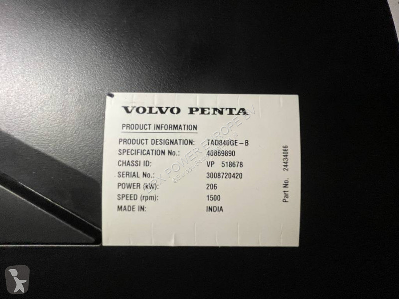 Строительное оборудование Volvo TAD840GE - 220...