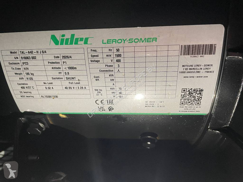 Stavebný stroj Cummins 4BTA3.9-G2 - 66 kVA...