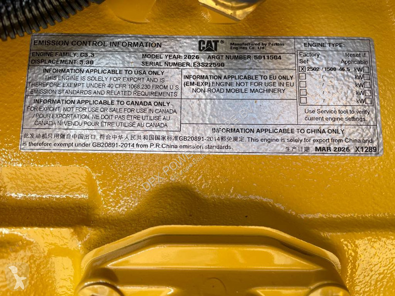 Matériel de chantier Caterpillar DE50E0 - 50...