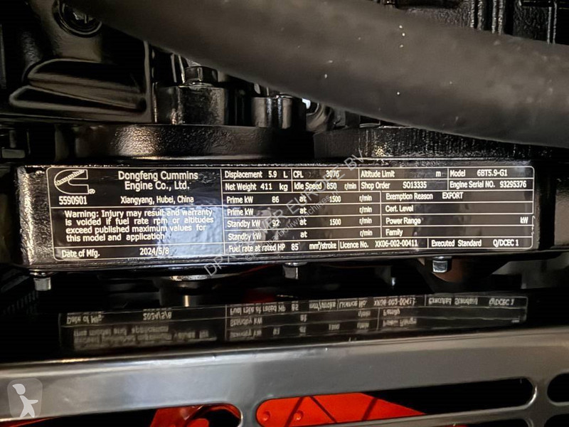 Materiaal voor de bouw Cummins 6BT5.9-G2 - 110...