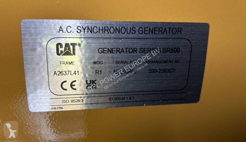 Material de obra Caterpillar DE220GC - 220 kVA...