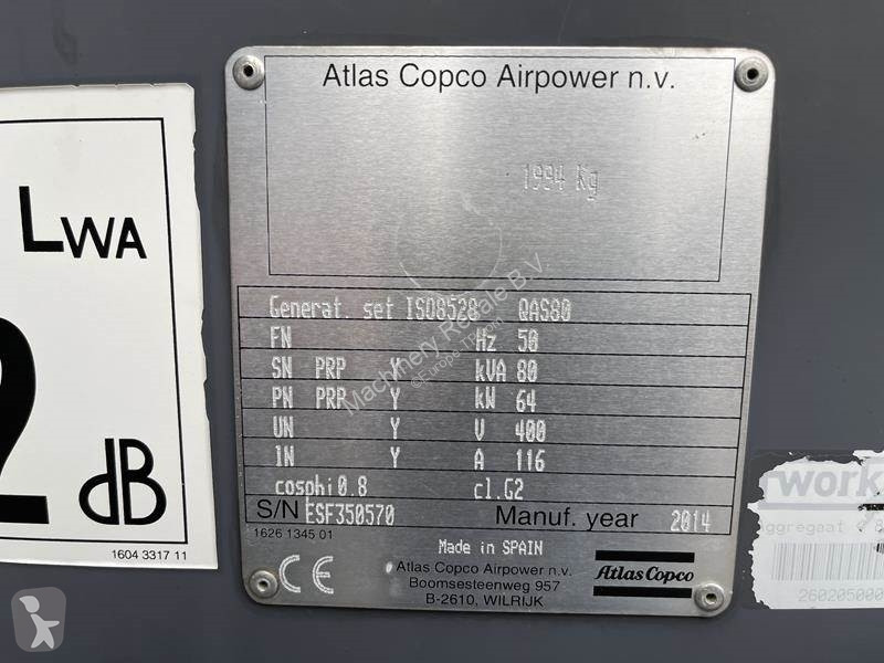 آلة لمواقع البناء Atlas Copco QAS 80