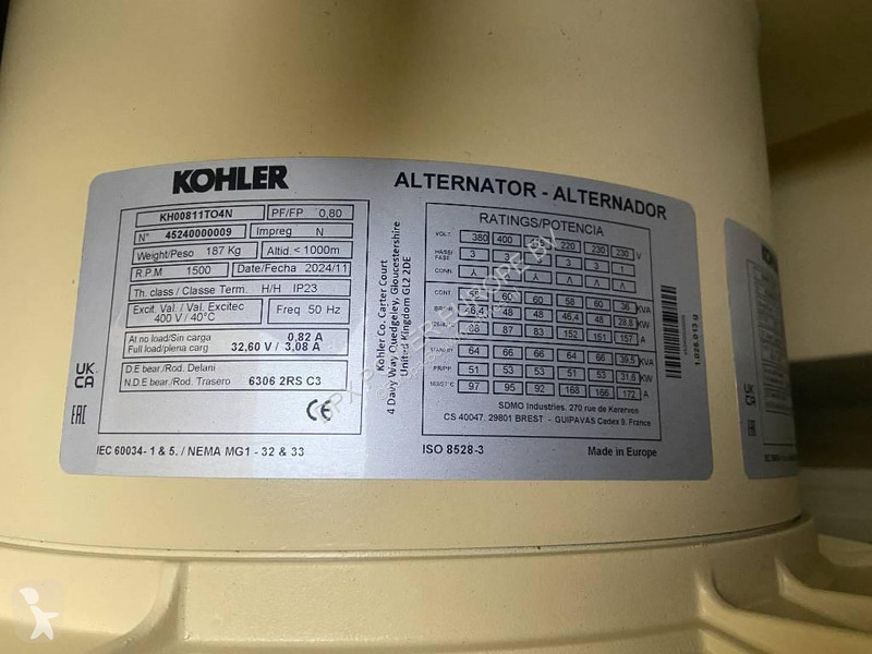 Entreprenørmaskiner SDMO J66 - 66 kVA Generator...