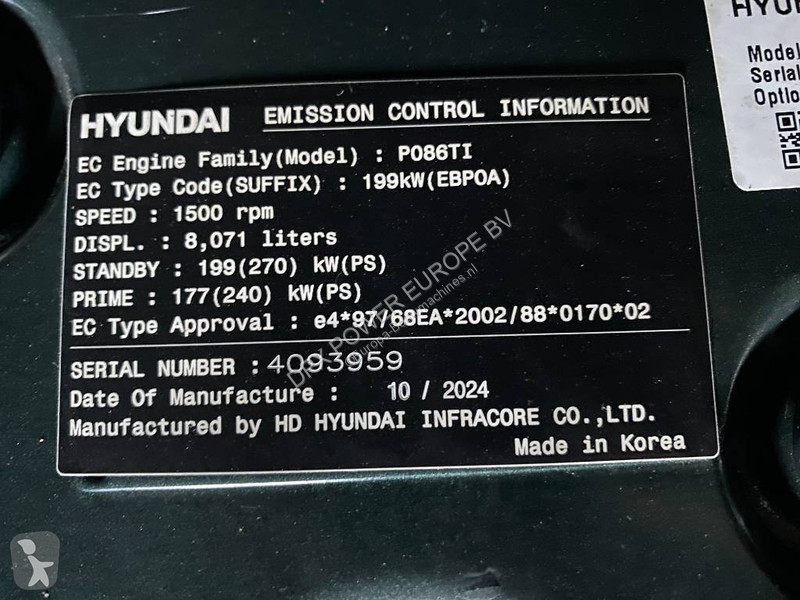 Materiaal voor de bouw Doosan P086TI - 220 kVA...