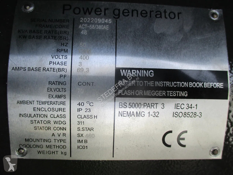 Materiaal voor de bouw  ACT-58/380AE , New...
