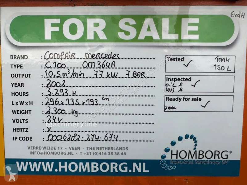 Entreprenørmaskiner Compair C100 Mercedes OM...