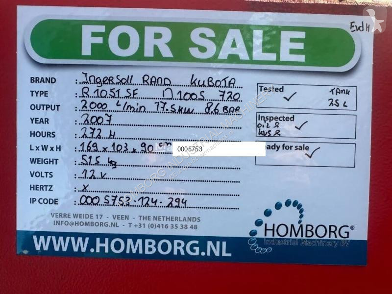 Material de obra Ingersoll rand 720 R1051SF...