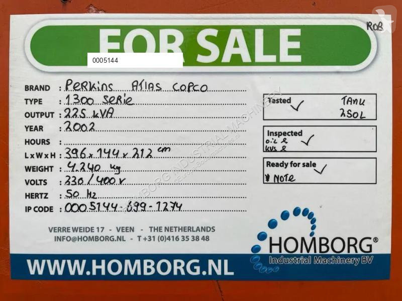 Materiaal voor de bouw Perkins 1300 Serie Mecc...