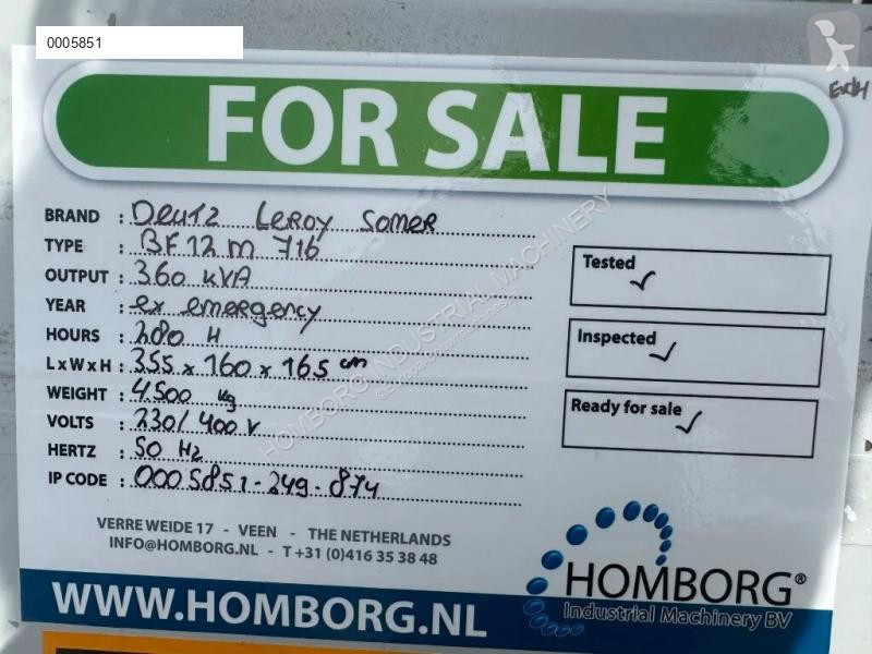Entreprenørmaskiner Deutz BF12M 716 Leroy Somer...