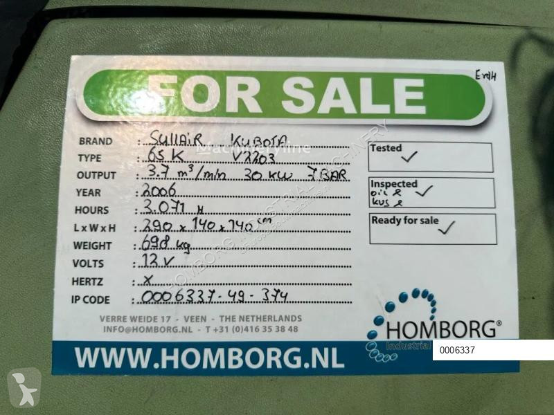 Materiaal voor de bouw Kubota V2203 Sullair K65...