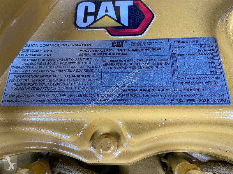 Строительное оборудование Caterpillar DE150E0 -...