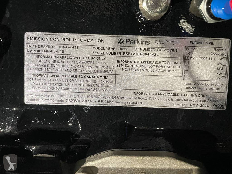 Строительное оборудование Perkins 1104A-44TG1 -...