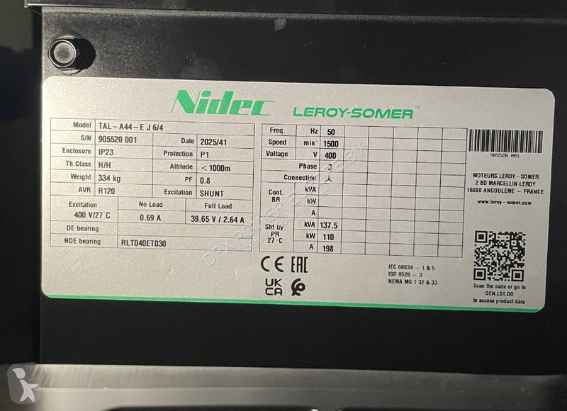 آلة لمواقع البناء Iveco NEF45TM3 - 132 kVA...