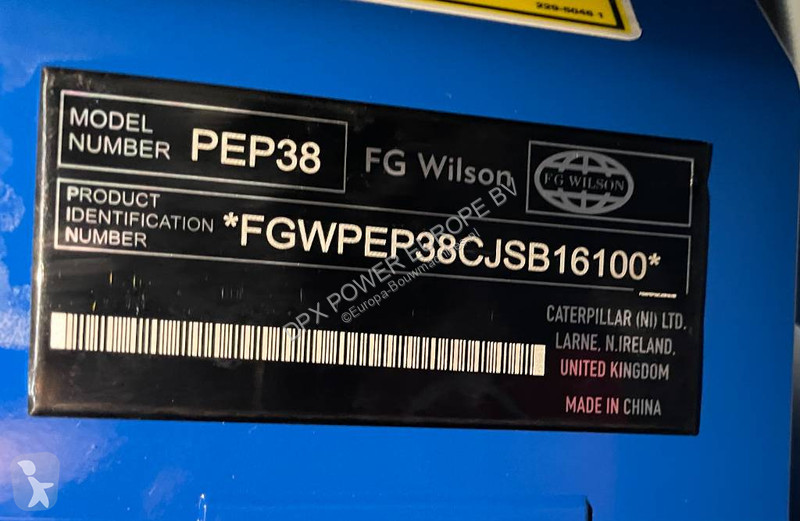 FG Wilson P65-5 - 65 kVA Genset - DPX-16006...