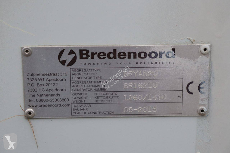 Matériel de chantier Bredenoord BRYAN20
