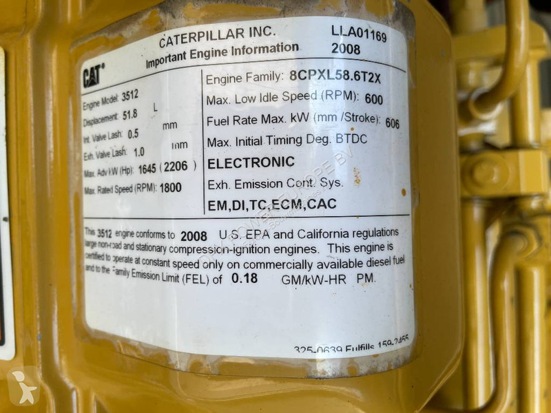 Materiaal voor de bouw Caterpillar 3512C - Land...