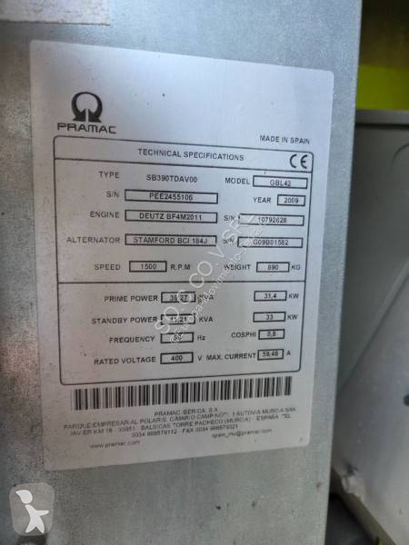 آلة لمواقع البناء Pramac GBL 42