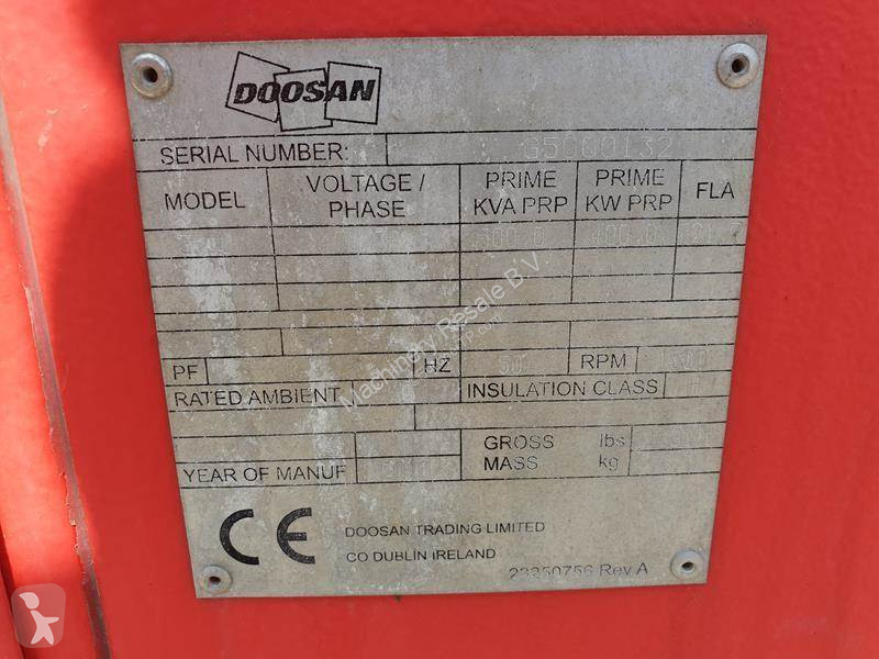 Entreprenørmaskiner Doosan G 500