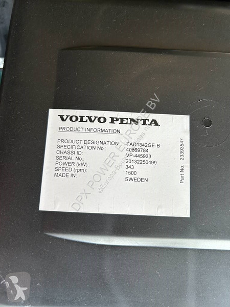 Materiaal voor de bouw Volvo TAD1342GE - 385...