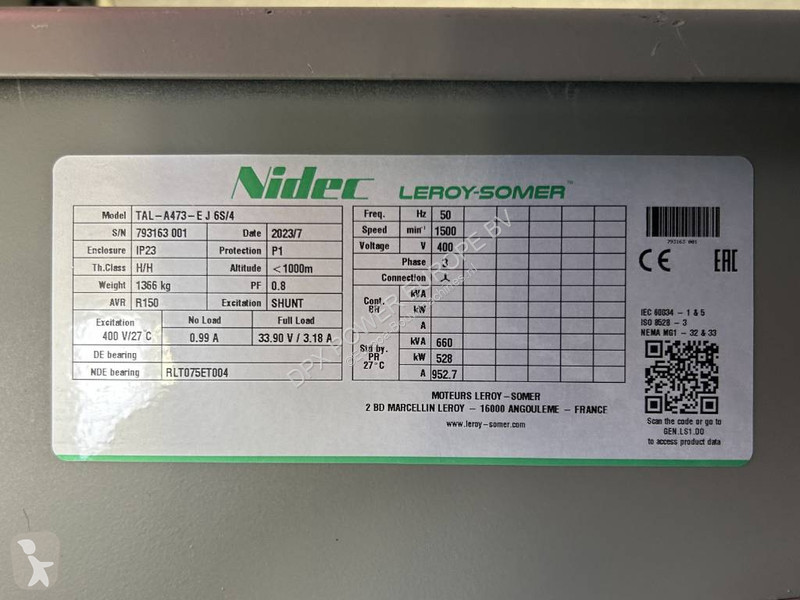 Materiaal voor de bouw Iveco 16TE1W - 660 kVA...