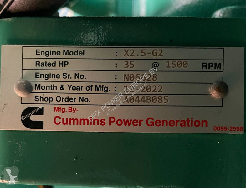 Materiaal voor de bouw Cummins C22D5 - 22 kVA...