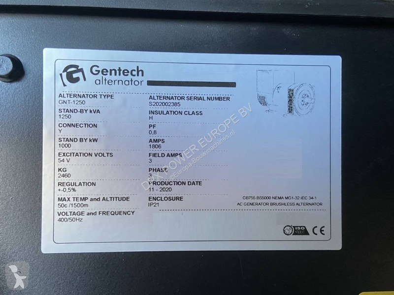 Material de obra Perkins 4008TAG3 - 1.250 kVA...