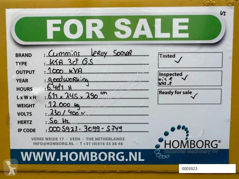 Materiaal voor de bouw Cummins KTA 38 G5 Leroy...