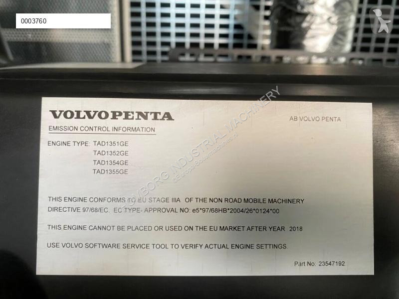 آلة لمواقع البناء Volvo 330 kVA TAD 1351 GE...