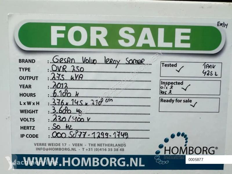 Materiaal voor de bouw Gesan DVR 250 Volvo...