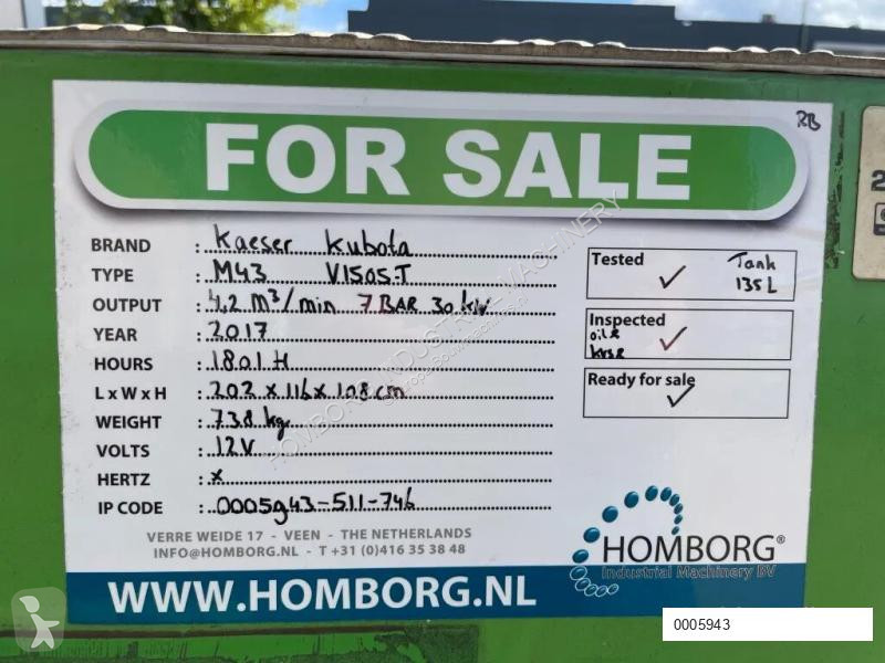 Materiaal voor de bouw Kaeser M43 Kubota 4,2 m3...