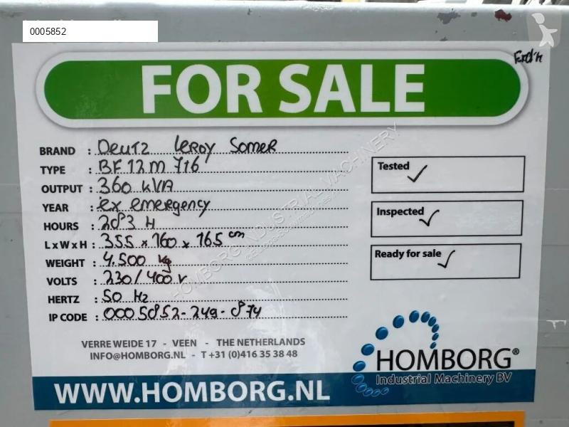 Materiaal voor de bouw Deutz BF12M 716 Leroy...