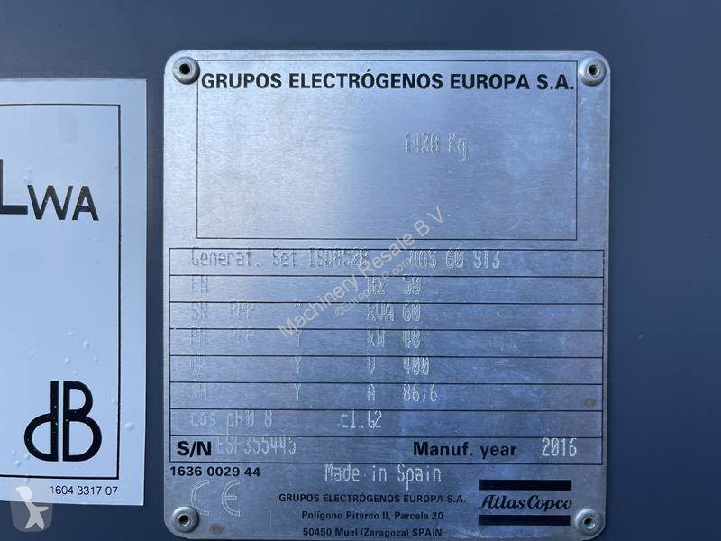 Materiaal voor de bouw Atlas Copco QAS 60