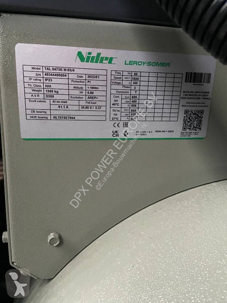 Materiaal voor de bouw Scania DC16 - 660 kVA...