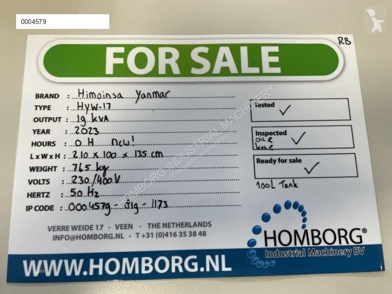 Materiaal voor de bouw Himoinsa HYW-17 Yanmar...