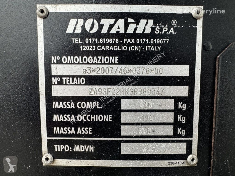 Material de obra Rotair MDVN 22 K Kubota 2000 L...