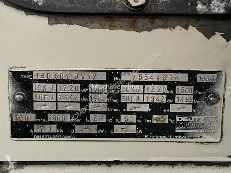 Materiaal voor de bouw Deutz MWM TBD 604 BV12...