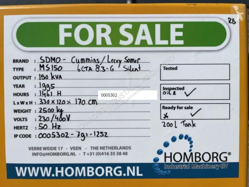 Entreprenørmaskiner SDMO Cummins Leroy Somer...