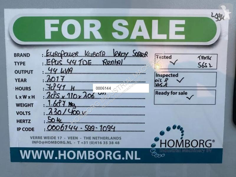 Entreprenørmaskiner Europower EPUS44TDE Kubota...