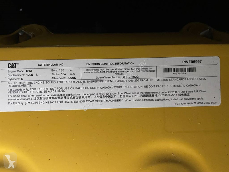 Строительное оборудование Caterpillar DE450E0 -...