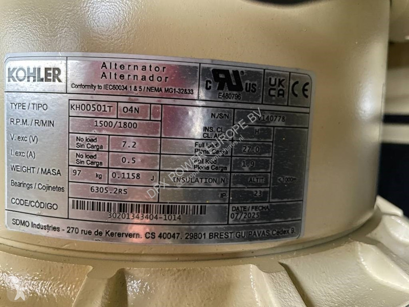 Stavebný stroj  K22 - 22 kVA Generator - DPX-17003