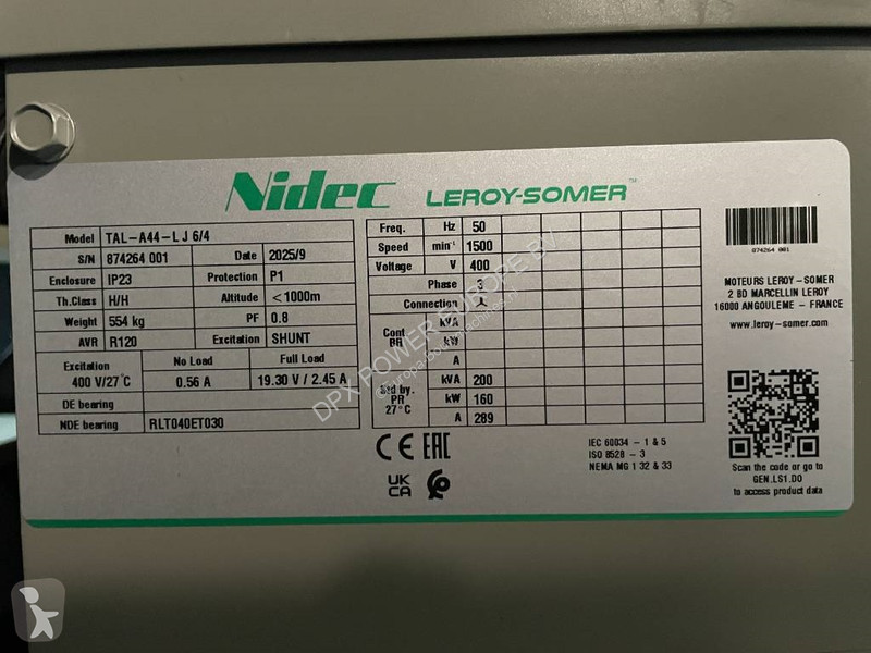 Stavebný stroj Iveco NEF67TM4 - 188 kVA...