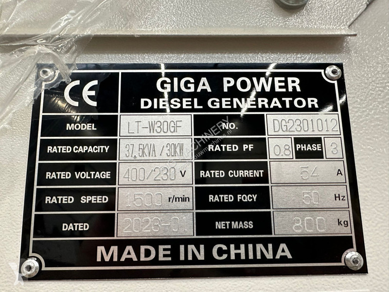 Stavebný stroj  LT-W30GF 37.5 kVA silent...