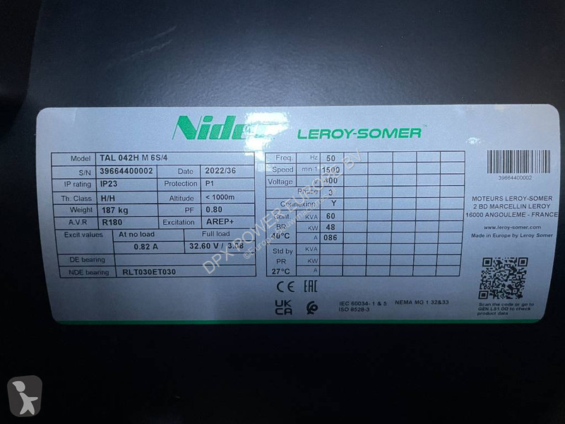 Stavebný stroj Köhler KDI2504T - 50 kVA St-V...