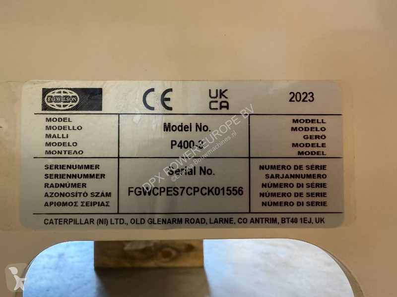 Material de obra FG Wilson P400-3 - 400 kVA...