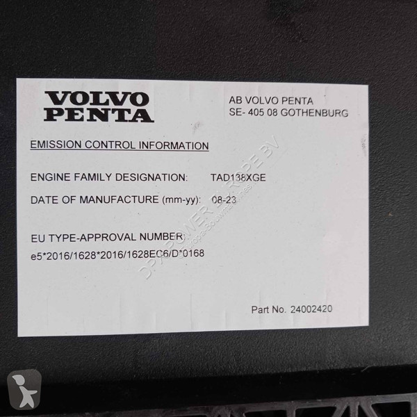 آلة لمواقع البناء Volvo TAD1381GE - 390 kVA...