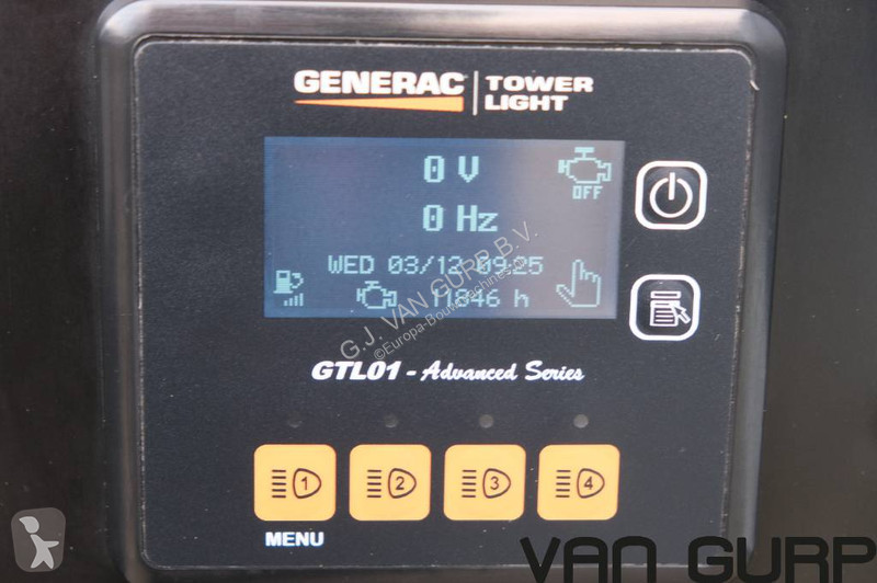 Material de obra Generac V20 4x320W lichtmast...